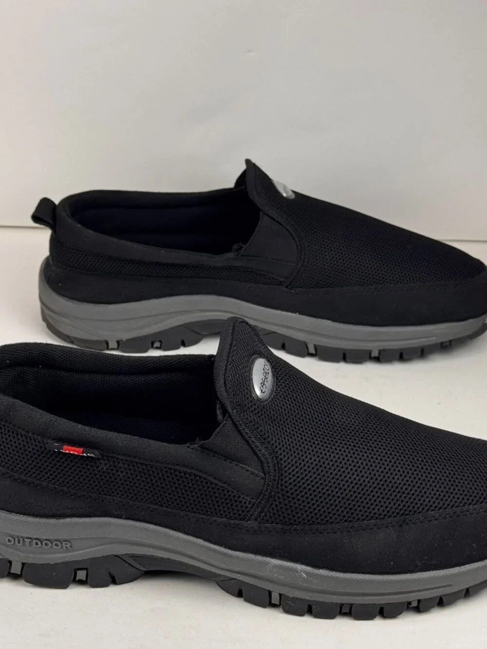 Unbranded Men Black Slip-On Outdoor Walking Shoes Casual Sneakers US Sz 12/EU 46 - Picture 7 of 7